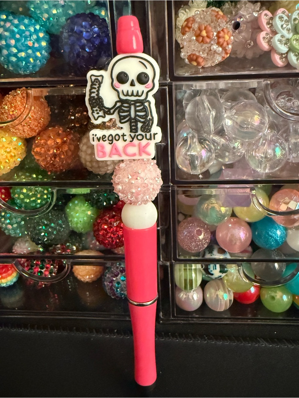 Skeleton 'I've Got Your Back' Pen